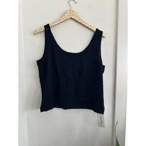 ST. JOHN Women's Navy Wool Tank | Size Medium